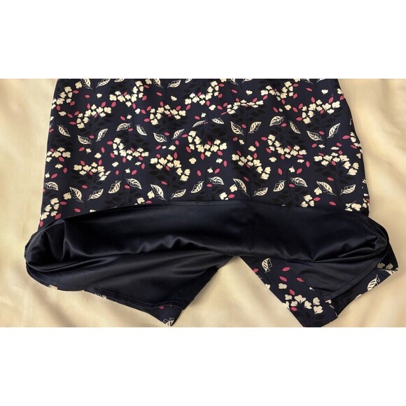 BODEN Delia Sheath Dress Women 6 Petite Navy Floral Bell 1/2 Sleeve Knee Career - Picture 7 of 14